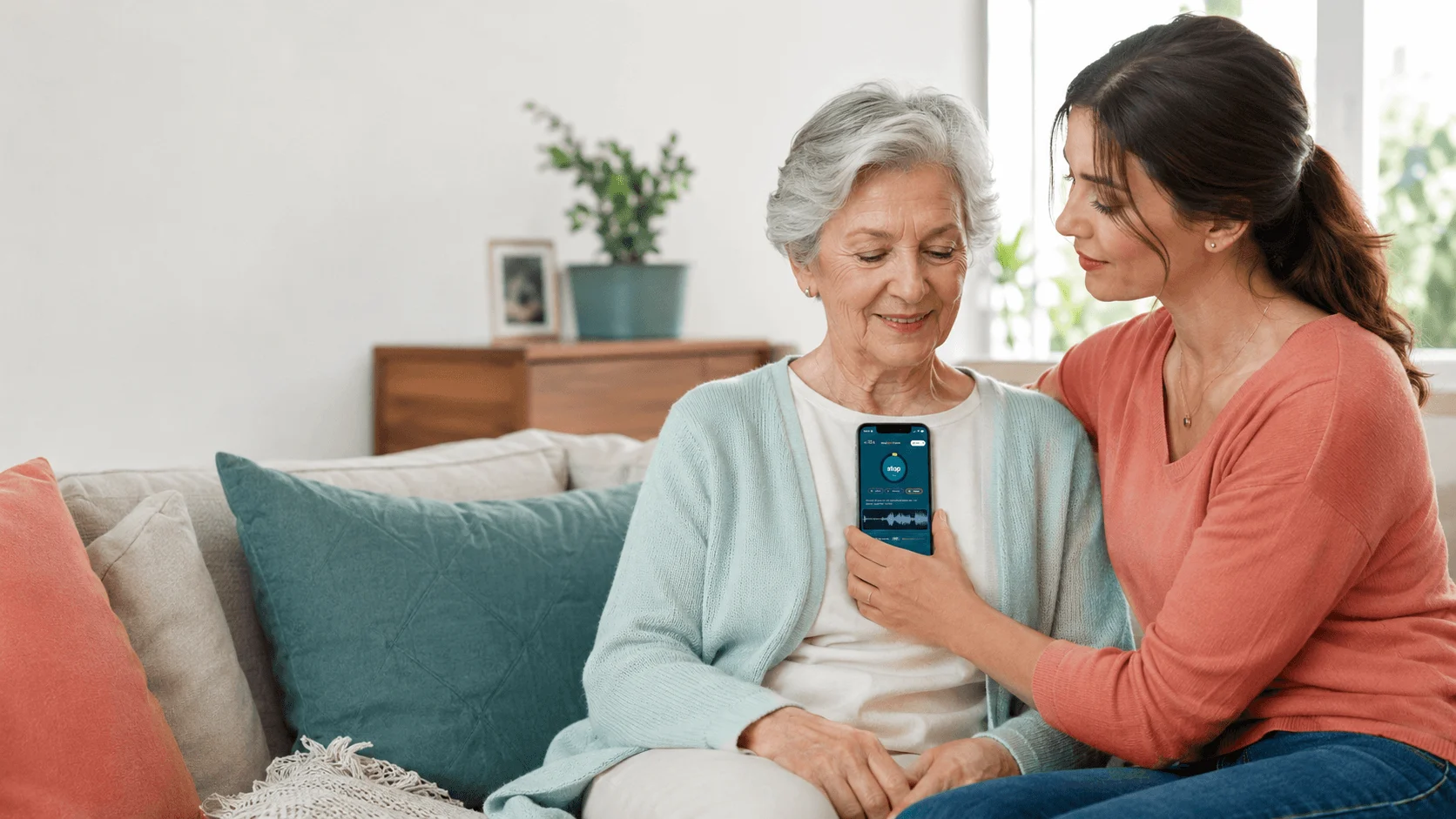 Interfaccia Easy Heart Check per controllo cardiaco da smartphone